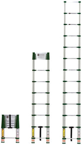 Xtend+Climb Pro Series 780P Telescoping Ladder, 16-1/2 ft Max Reach H, 13-Step, 250 lb, 1-1/2 in D Step, Aluminum
